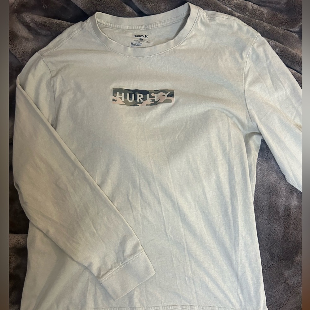 Hurley White Long Sleeve Women's Top